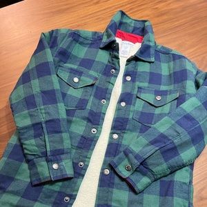 Tommy Bahama Flannel Sherpa lined Jacket